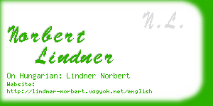 norbert lindner business card